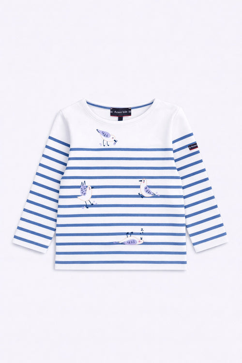 Matrosenshirt „Möwen” Kids – dicke Baumwolle - Armor-lux - 2