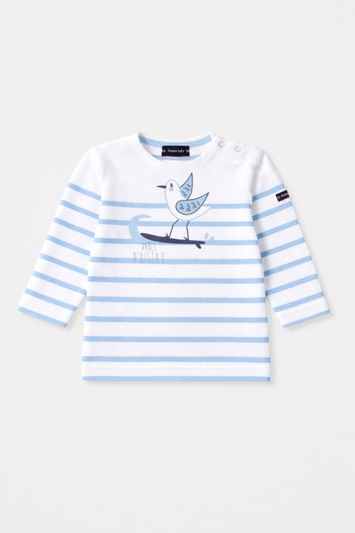Breton striped shirt “Bird” Baby - lightweight cotton - Armor-lux - 1