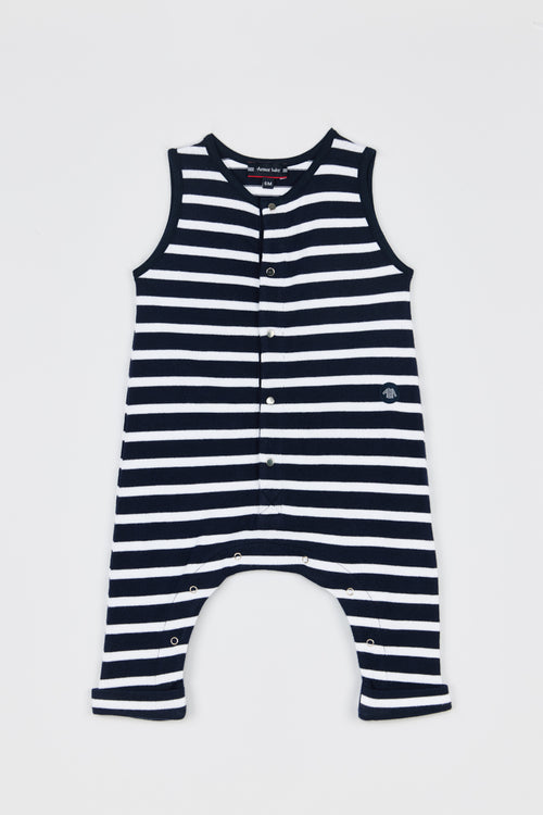 Combinaison rayée Baby - coton - Armor-lux - 1