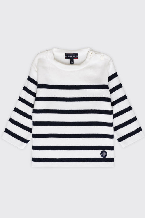 Baby nautical jumper — cotton - Armor-lux - 1