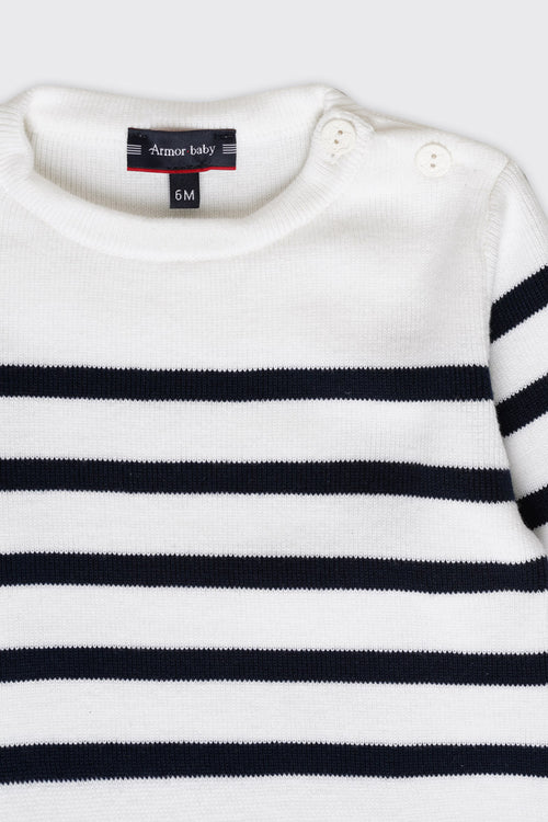 Baby nautical jumper — cotton - Armor-lux - 2