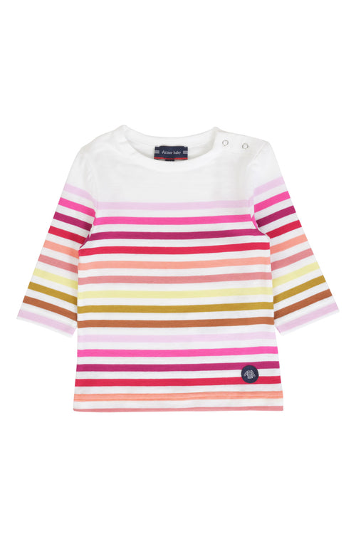 Baby 10-colour Breton top - cotton - Armor-lux - 1