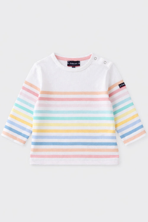 Marinière multicolore Baby - coton léger - Armor-lux - 1