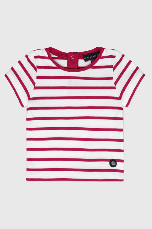 Short-sleeved Breton shirt for Baby - lightweight cotton - Armor-lux - 1