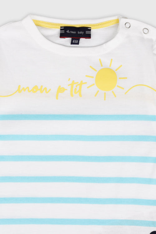 Mon pirate Baby Breton shirt - lightweight cotton - Armor-lux - 2