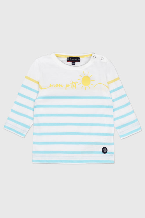 Mon pirate Baby Breton shirt - lightweight cotton - Armor-lux - 1