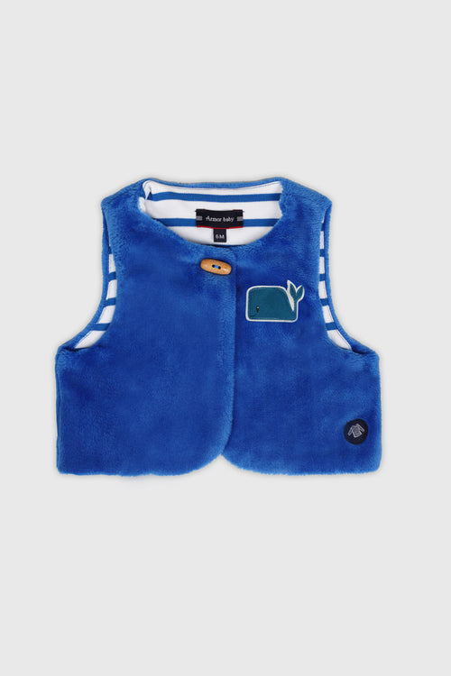 Baby sleeveless fleece waistcoat - Armor-lux - 1