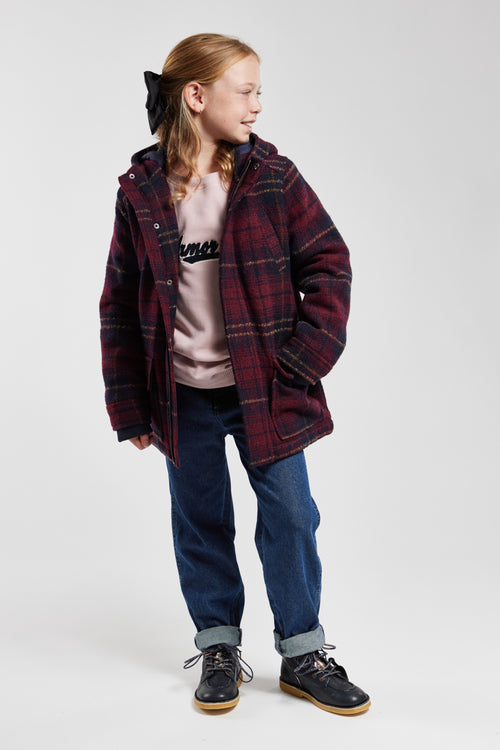 Karierter Duffle-coat  mit Reißverschluss Kids – Wolltuch - Armor-lux - 6