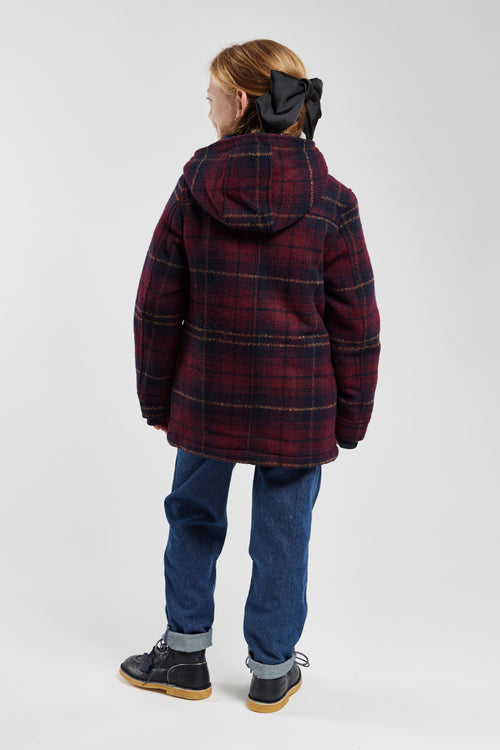 Karierter Duffle-coat  mit Reißverschluss Kids – Wolltuch - Armor-lux - 2