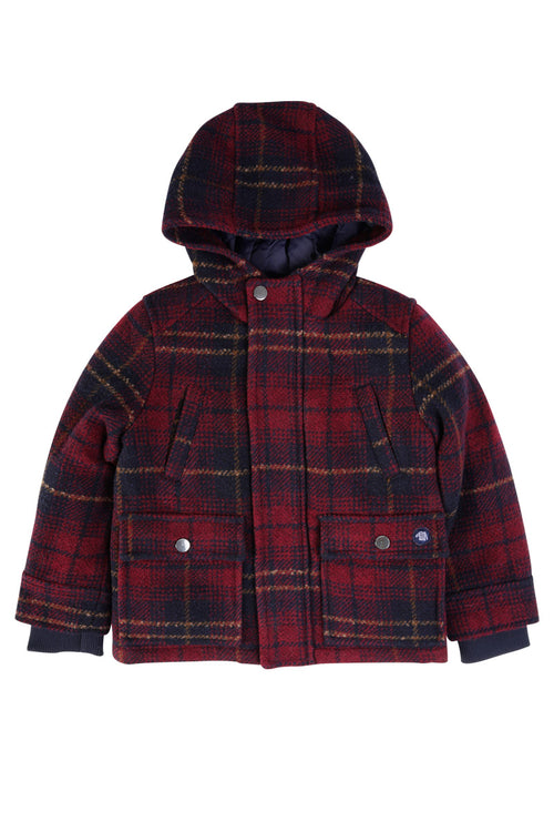Duffle-coat à carreaux Kids - drap de laine - Armor-lux - 1