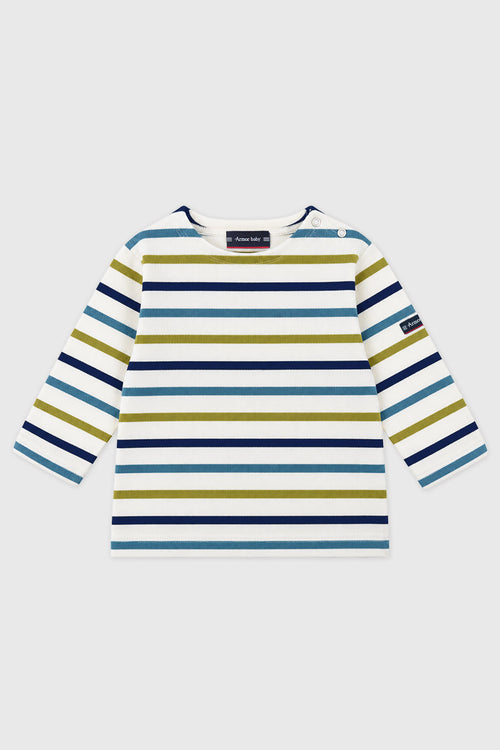 Baby Dreifarbiges Bretonshirt - Dicke Baumwolle - Armor-lux - 1