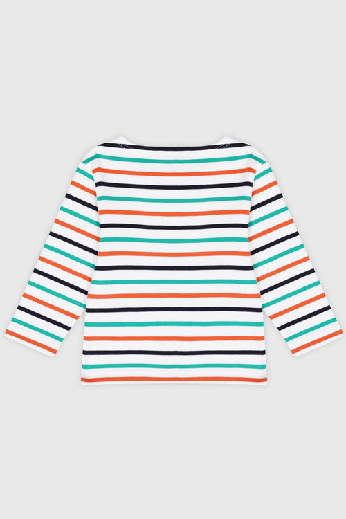 Kids three-colour Breton shirt - thick cotton - Armor-lux - 2