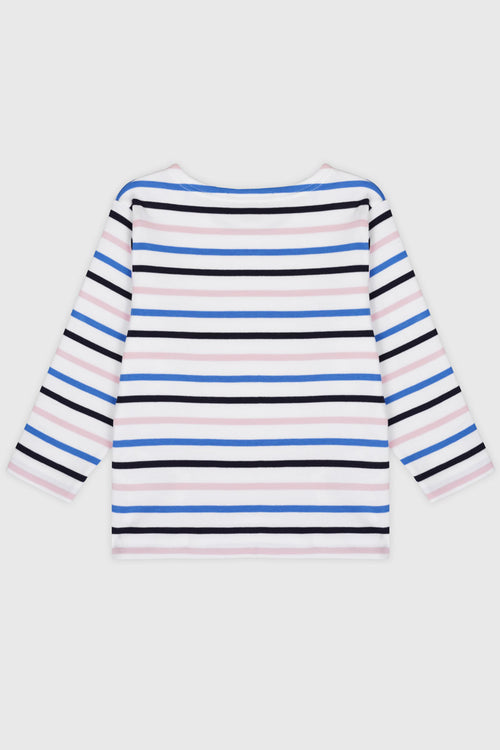 Kids three-colour Breton shirt - thick cotton - Armor-lux - 2