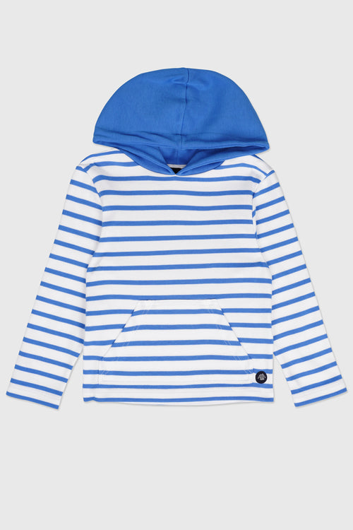 Marinière à capuche Kids - coton épais - Armor-lux - 1