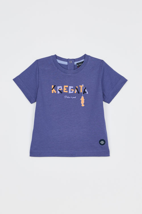 Baby screen-printed T-shirt - cotton - Armor-lux - 1