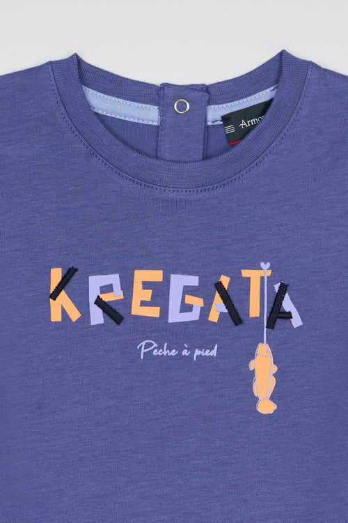 Baby screen-printed T-shirt - cotton - Armor-lux - 2