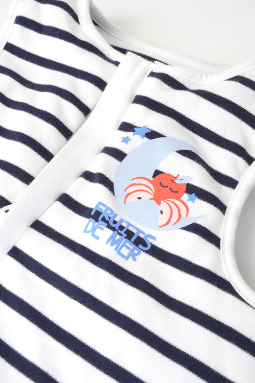 Striped baby sleeping bag - thick cotton - Armor-lux - 4