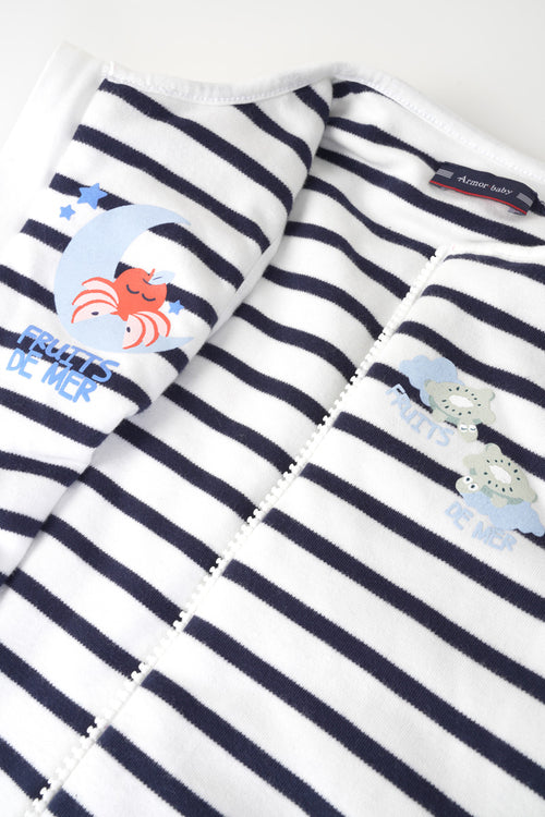 Striped baby sleeping bag - thick cotton - Armor-lux - 3