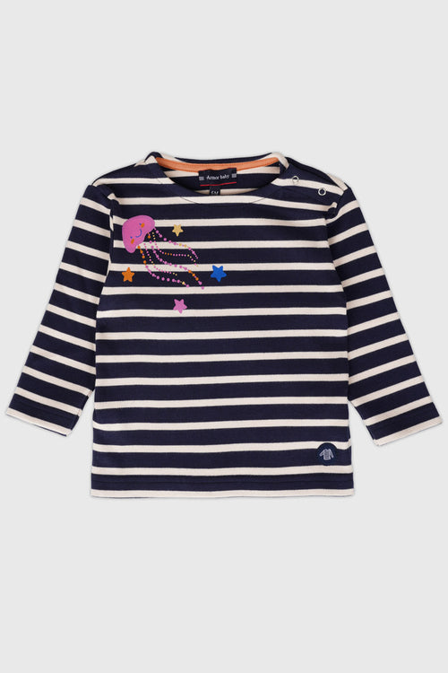 Baby Breton striped shirt - thick cotton - Armor-lux - 1