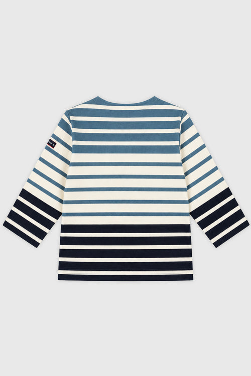 Baby Tricolour Breton Stripe Top - Thick Cotton - Armor-lux - 2