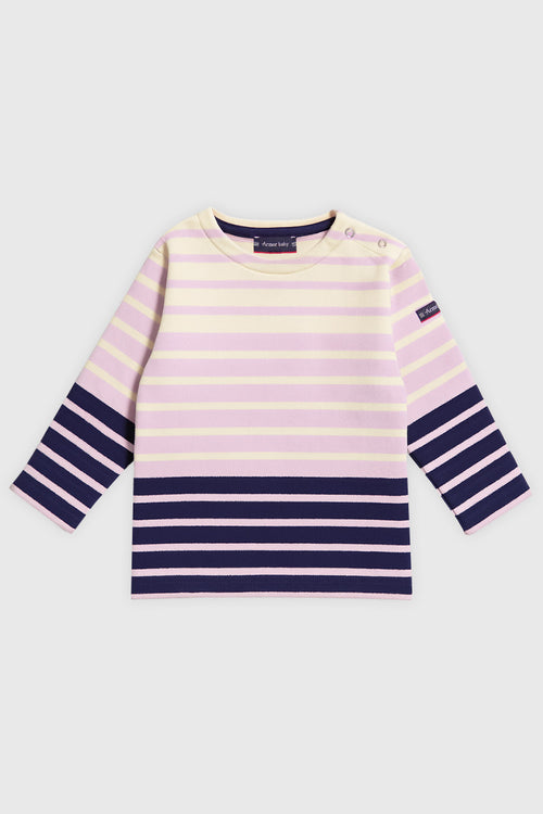 Marinière bébé rayures placées - coton - Armor-lux - 1