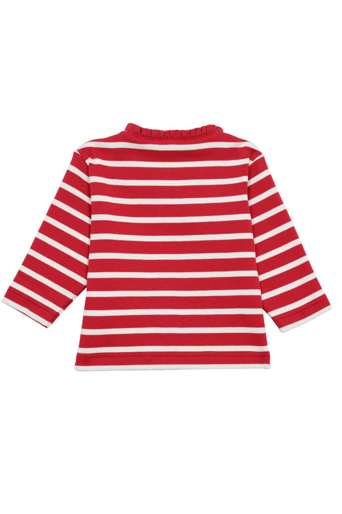 Baby Breton shirt with buttoned collar - thick cotton - Armor-lux - 2