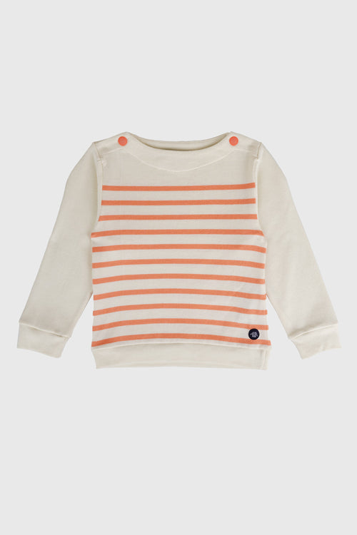 Marinière sweat Kids - coton rustique - Armor-lux - 1