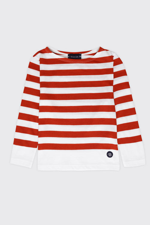 Gemustertes Matrosenshirt Kids – Baumwolle - Armor-lux - 1