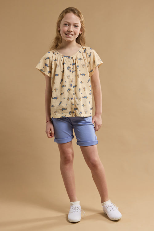 Top mit Aufdruck „Leben im Meer“ Kids – Baumwolle - Armor-lux - 3