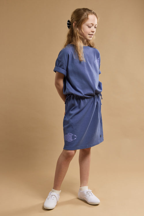 Kids fish screen printed dress - thick cotton - Armor-lux - 1