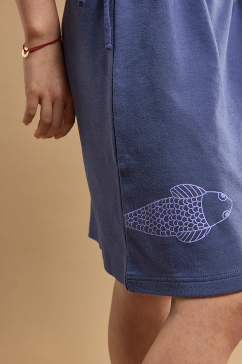 Robe sérigraphiée poissons Kids - coton épais - Armor-lux - 4