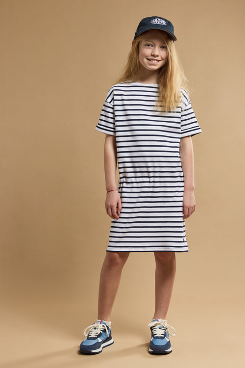 Gestreiftes Kleid KIDS – dicke Baumwolle - Armor-lux - 1