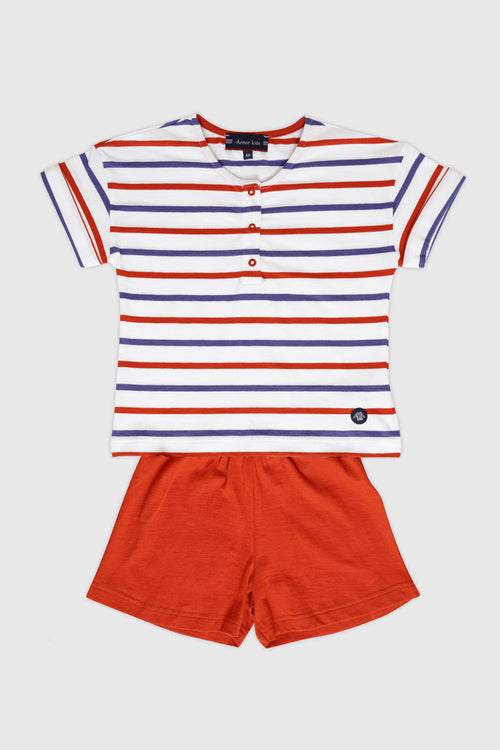 Ensemble pyjashort Kids- coton - Armor-lux - 1