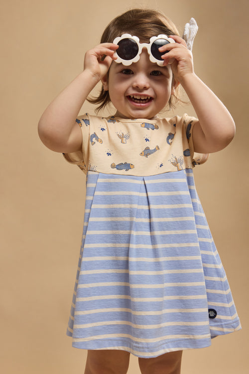 Kleid mit kurzen Ärmeln Baby – Baumwolle - Armor-lux - 5