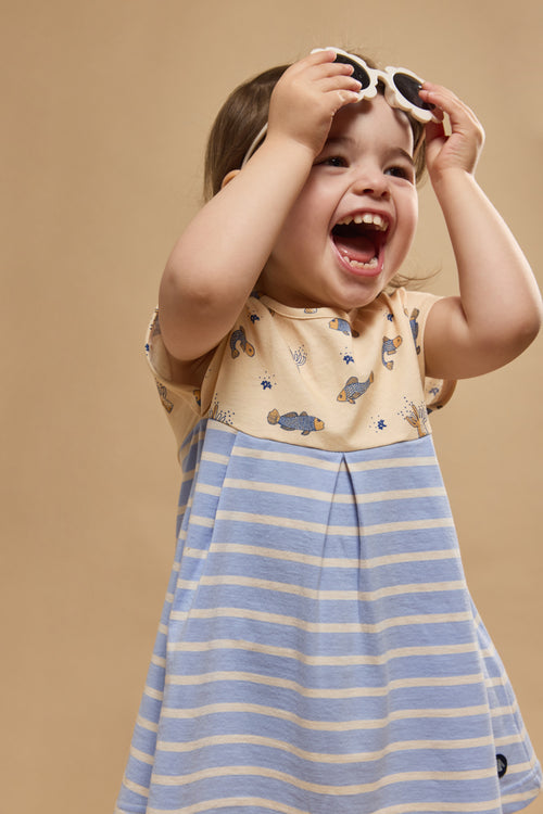 Kleid mit kurzen Ärmeln Baby – Baumwolle - Armor-lux - 2