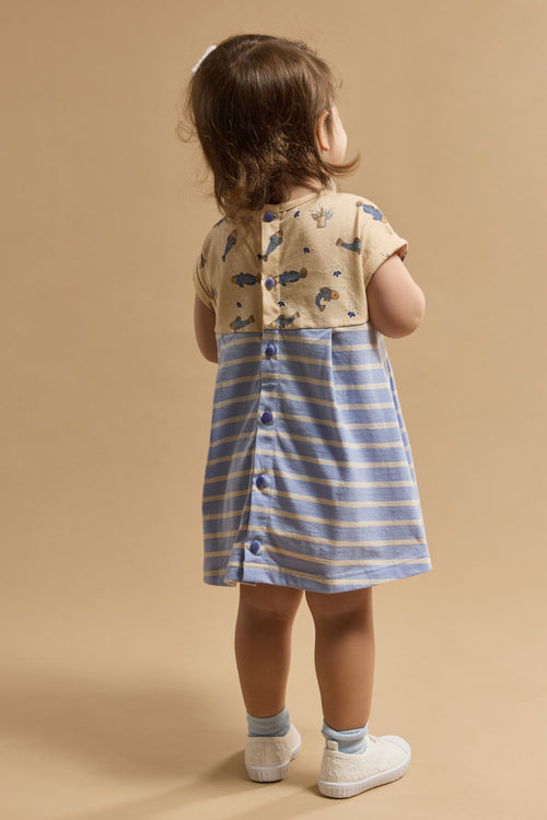 Kleid mit kurzen Ärmeln Baby – Baumwolle - Armor-lux - 3