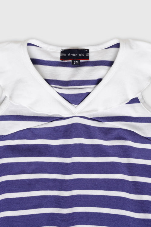 Baby sleeveless striped dress — light cotton - Armor-lux - 2