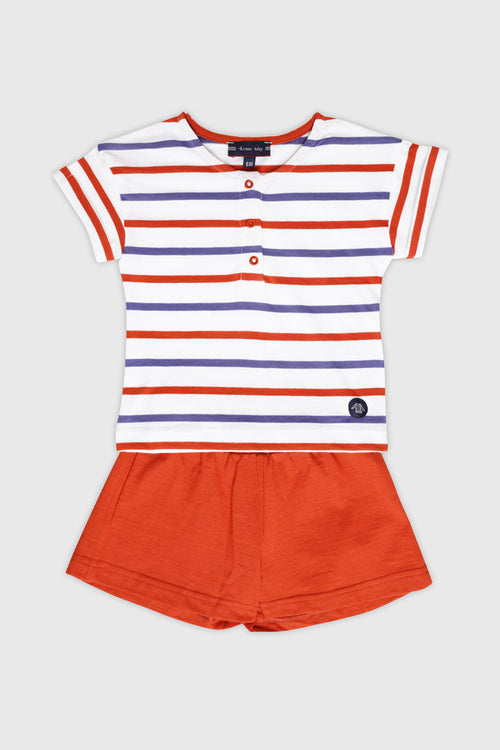 Baby pyjama shorts set - cotton - Armor-lux - 1