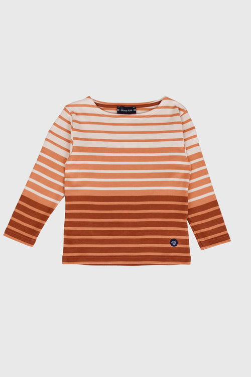 Dreifarbiges Matrosenshirt Kids – dicke Baumwolle - Armor-lux - 1