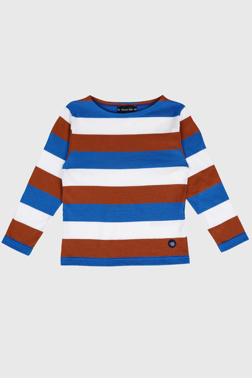 Matrosenshirt mit breiten Streifen Kids – leichte Baumwolle - Armor-lux - 1