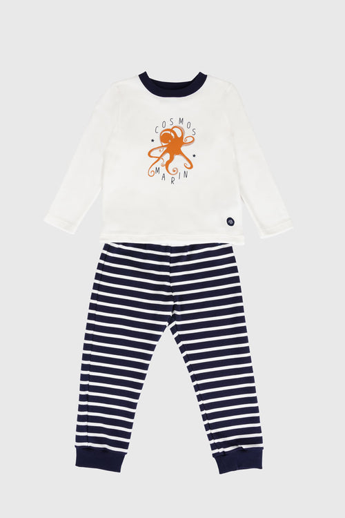 Pyjama rayé garçon - coton épais - Armor-lux - 1