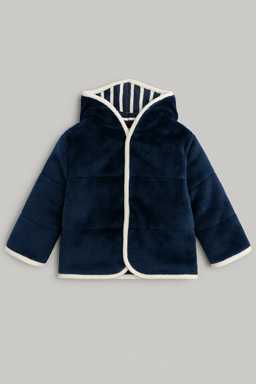 Reversible hooded jacket Baby – cotton - Armor-lux - 2