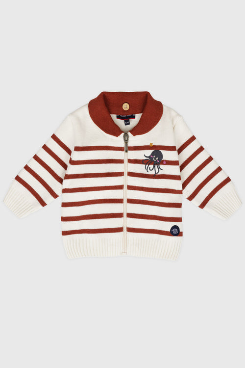 Gilet zippé Baby - coton et laine - Armor-lux - 1