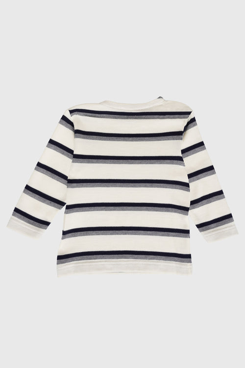 Baby jacquard Breton shirt - lightweight cotton - Armor-lux - 2