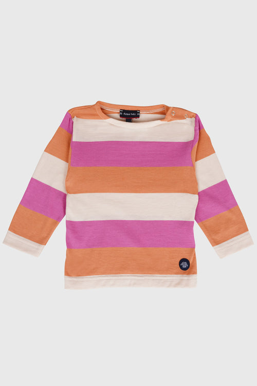 Matrosenshirt mit breiten Streifen Baby – leichte Baumwolle - Armor-lux - 1