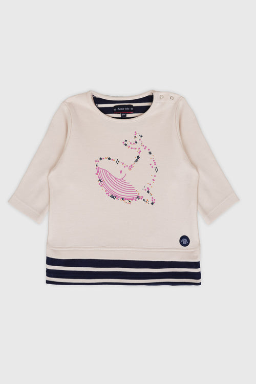 T-shirt baleine Baby - coton épais - Armor-lux - 1