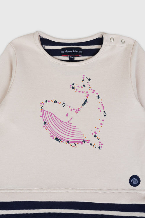 Baby whale T-shirt - thick cotton - Armor-lux - 3