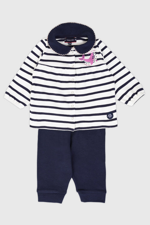 Pyjama rayé Baby - coton épais - Armor-lux - 1