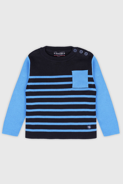 Pull marin rayé Kids - coton - Armor-lux - 1