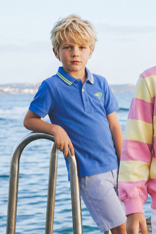 Gesticktes Poloshirt Kids - Baumwolle - Armor-lux - 1